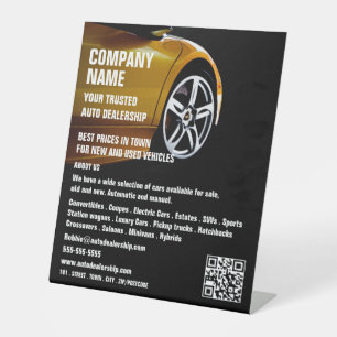 Signe De Table Conception de voiture de sport, concessionnaire au