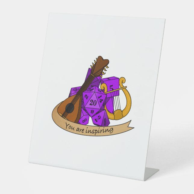 Signe De Table Conception des dés de série (Recto)