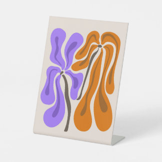 Signe De Table Conception des fleurs