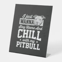 Conception Pitbull Reste À La Maison Et Chill