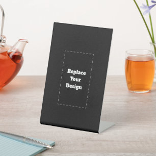 Signe De Table Conception simple noire personnalisée Ajouter une