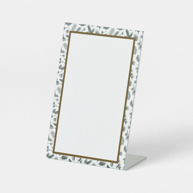 Signe De Table Connexion personnalisable dans Pine (Recto)