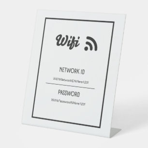 Signe De Table Connexion Wifi pour les entreprises