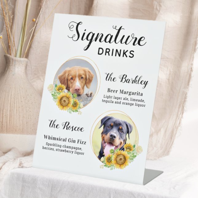 Signe De Table Consommation personnalisée Mariage pour animaux de (Créateur téléchargé)