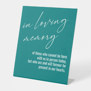Signe De Table Contemporain, Simple En Souvenir de Teal