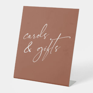 Signe De Table Contemporain, simple Font Cartes & Cadeaux Terraco