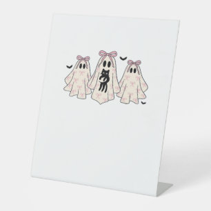 Signe De Table Coquette fantômes avec un chat noir T-shirt classi