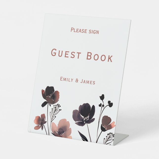 Signe De Table Coral Floral Wedding (Recto)