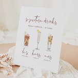 Signe De Table CORIANDER Aquarelle Cocktail Signature Boisson<br><div class="desc">Ce panneau de boisson signature est doté d'une police manuscrite pointue et d'un design minimaliste moderne avec une police de couleur boho rouille. L'aquarelle est faite à la main et 15 boissons populaires sont incluses dans cette liste. Cliquez sur le bouton "modifier en utilisant l'outil de conception" dans la section...</div>