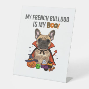Signe De Table Costume d'Halloween pour chien français Mon Bulldo