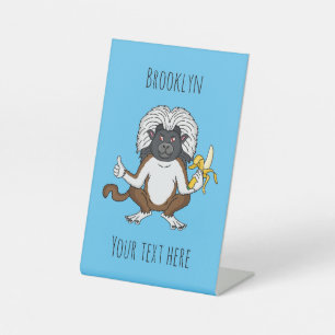 Signe De Table Cotton Top Tamarin montoon est une illustration