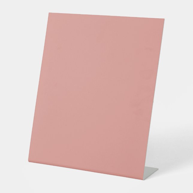 Signe De Table Couleur rose flamant pastel simple (Recto)
