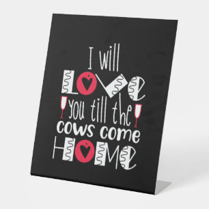 Signe De Table Couple Art Je T'Aimerai