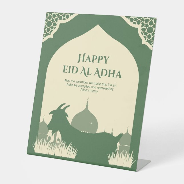 Signe De Table Couvre-téléphone Eid al Adha 🌙✨ Design islamique  (Recto)