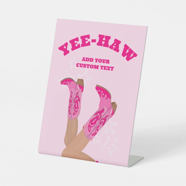 Signe De Table Cowgirl Pink (Recto)
