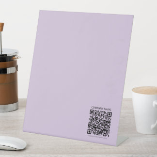 Signe De Table Create a QR Code | Pale Lavender Violet