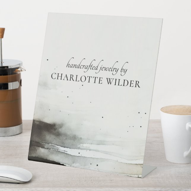 Signe De Table Créateur artistique Abstrait de bijoux en aquarell (In SItu)