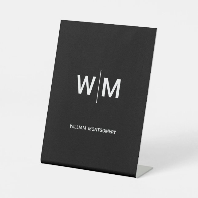 Signe De Table créer votre enseigne Pedestal personnalisée (Recto)