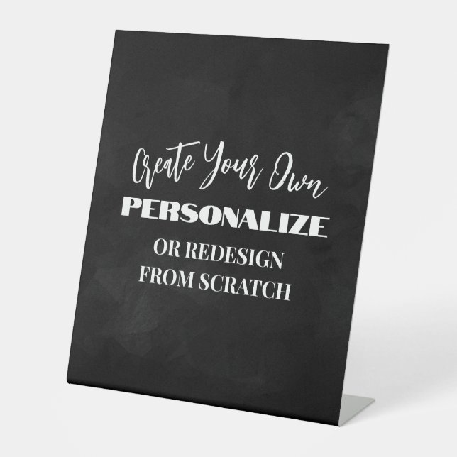 Signe De Table Créer votre propre - Concevez une personnalisation (Recto)