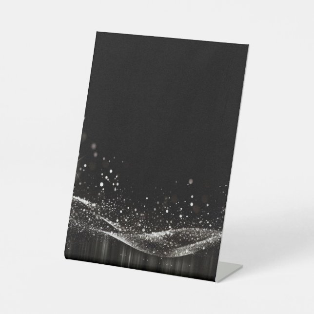 Signe De Table Créer votre propre -  de Parties scintillant perso (Recto)