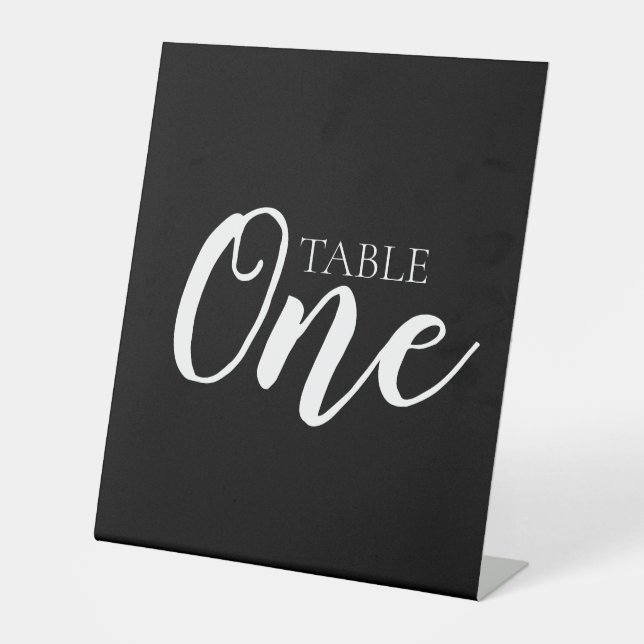 Signe De Table Créez le Vôtre - Table Une (Recto)