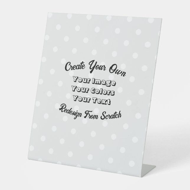 Signe De Table Créez votre propre (Recto)