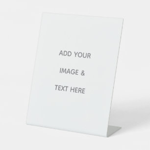 Signe De Table Créez votre propre blanc 