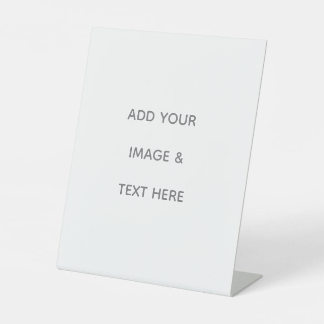Signe De Table Créez votre propre blanc  (Recto)