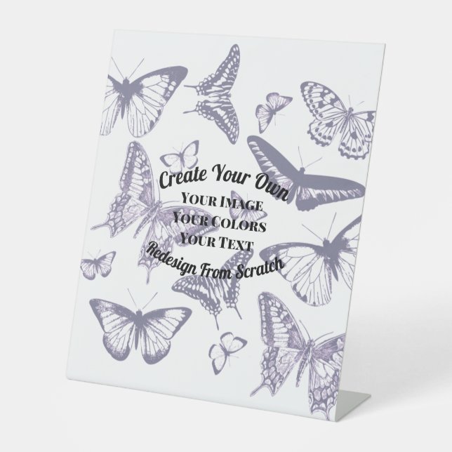 Signe De Table Créez votre propre conception personnalisée (Recto)