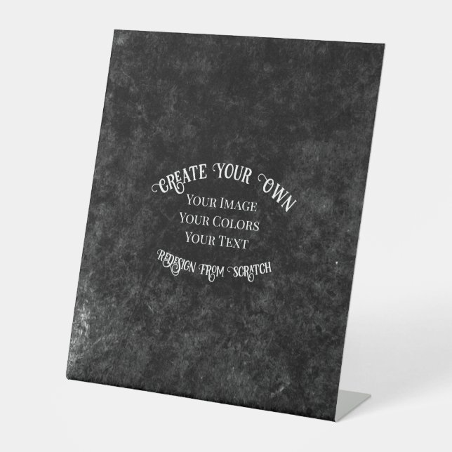 Signe De Table Créez votre propre conception personnalisée (Recto)