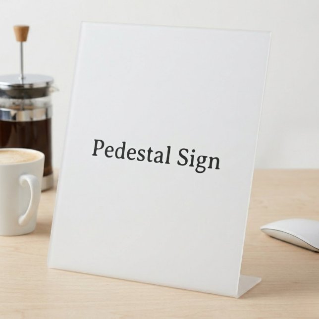 Signe De Table Créez votre propre enseigne personnalisée simple e (Créateur téléchargé)
