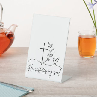 Signe De Table Créez votre propre enseigne sur pied en plastique