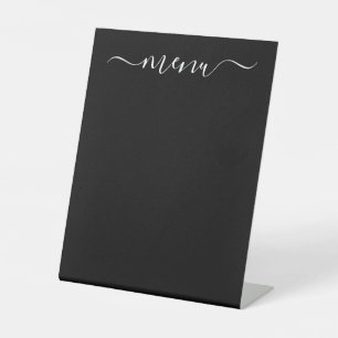 Signe De Table Créez votre propre Noir entièrement Customisé