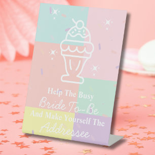 Signe De Table Crème De Glace Rétro Faites De Vous Le Destinatair