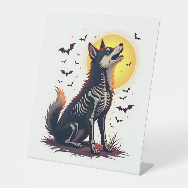 Signe De Table Cri Skeleton Shiba (Recto)