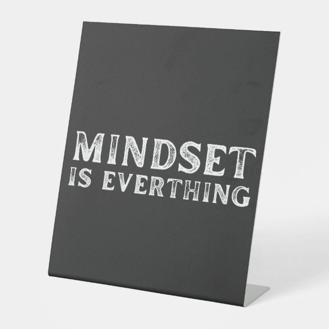 Signe De Table Croissance Esprit Entrepreneur Enseignant Fitness  (Recto)