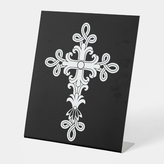 Signe De Table Croix chrétienne (Recto)