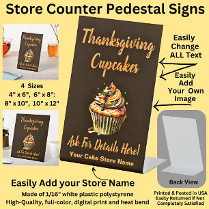 Signe De Table Cupcakes Thanksgiving, Cake Store