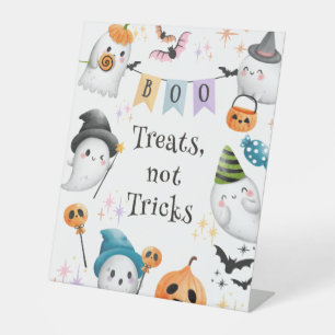 Signe De Table Cute Ghost Spooktacular Halloween Birthday Boy