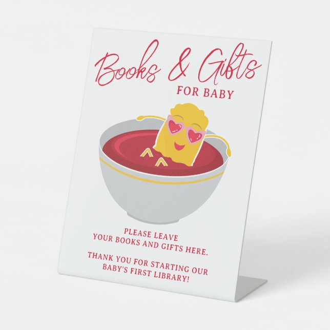 Signe De Table Cute Little Nugget Girl Baby shower Livres & Cadea (Recto)