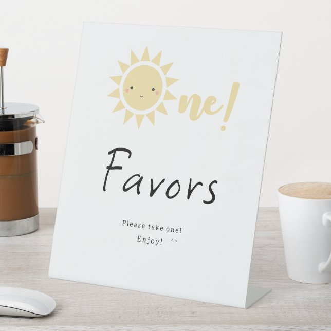 Signe De Table Cute Little Sunshine 1er Anniversaire Faveurs (In SItu)