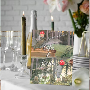 Signe De Table Cute Mushroom Woodland Baby showers Livres et Cade