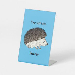 Signe De Table Cute prickly hedgehog cartoon