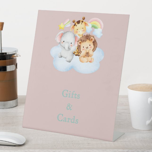 Signe De Table cute safari animals (In SItu)