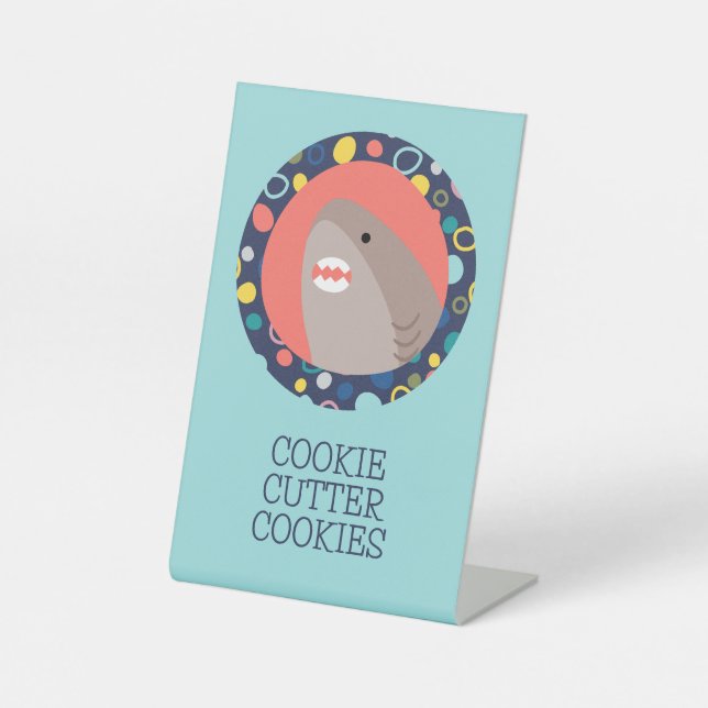 Signe De Table Cute Shark Cookiecutter (Recto)