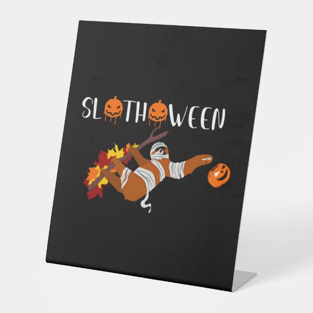 Signe De Table Cute sloth Slothoween Halloween costume (Recto)