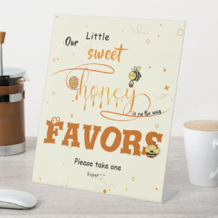 Signe De Table Cute Sweet Honey & Kawaii Textes avec Yeux pour Fê