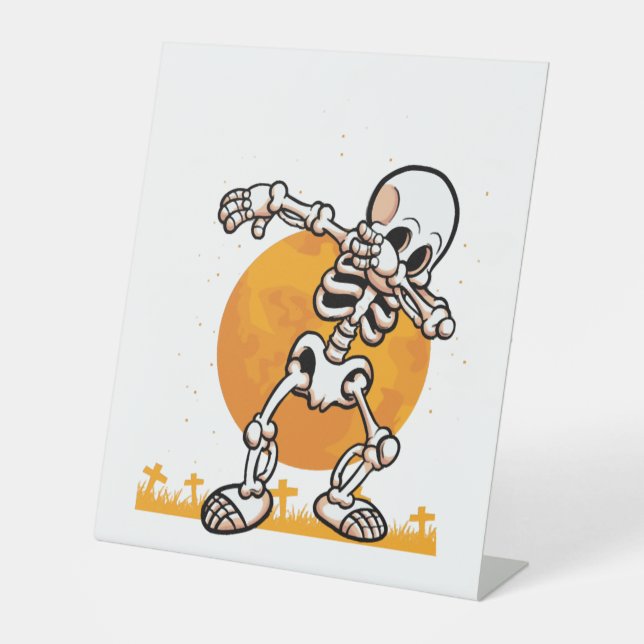 Signe De Table Dabbing Halloween Carlin chien (Recto)