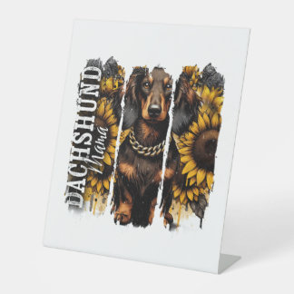 Signe De Table Dachshund Mama