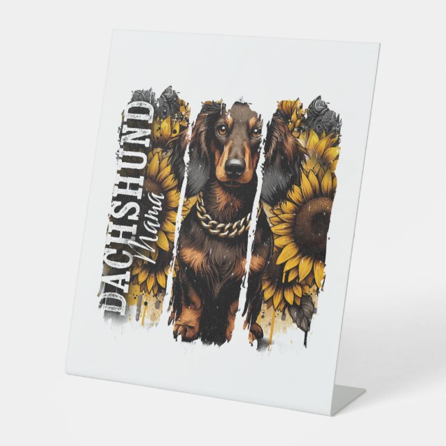 Signe De Table Dachshund Mama (Recto)